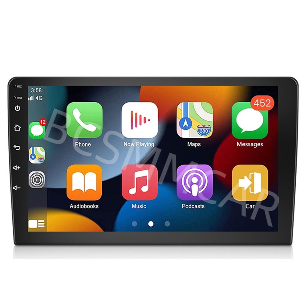 9in Android 13 Double 2DIN Car Stereo with Carplay GPS WIFI BT MP5