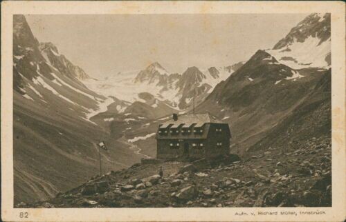 Ansichtskarte Westfalenhaus gegen Längentalerferner Stubai (Nr.907)