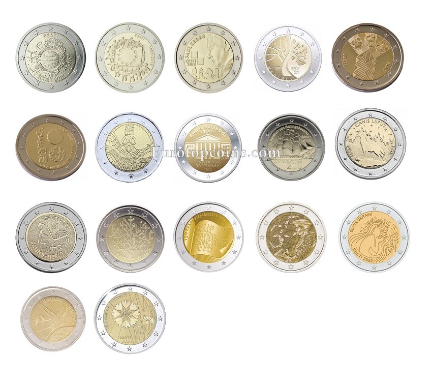 #RM# 2 EURO COMMEMORATIVE ESTONIA (2012-2024) - ALL PIECES - PLEASE CHOOSE