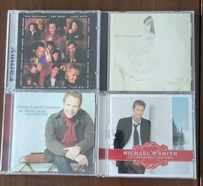 Four Christmas CDs including One Silent Night - Various Artists