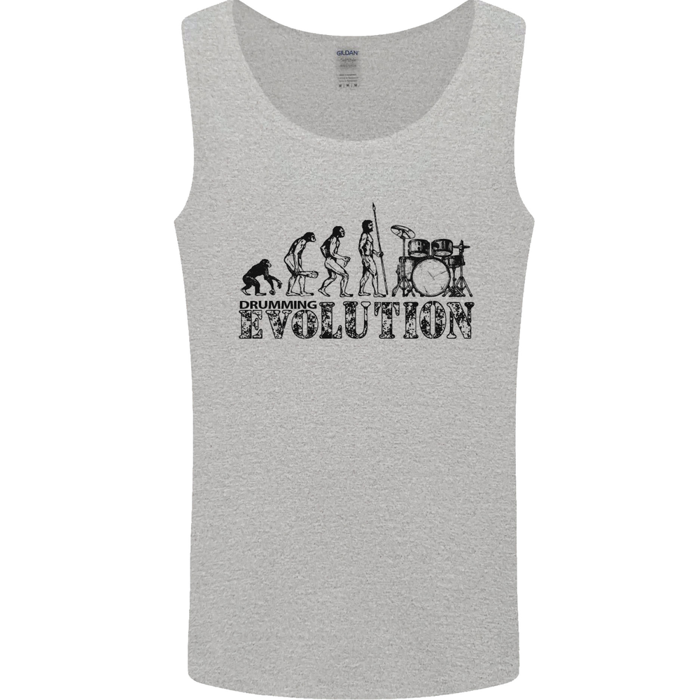 Evolution of Drums Mens Vest Tank Top