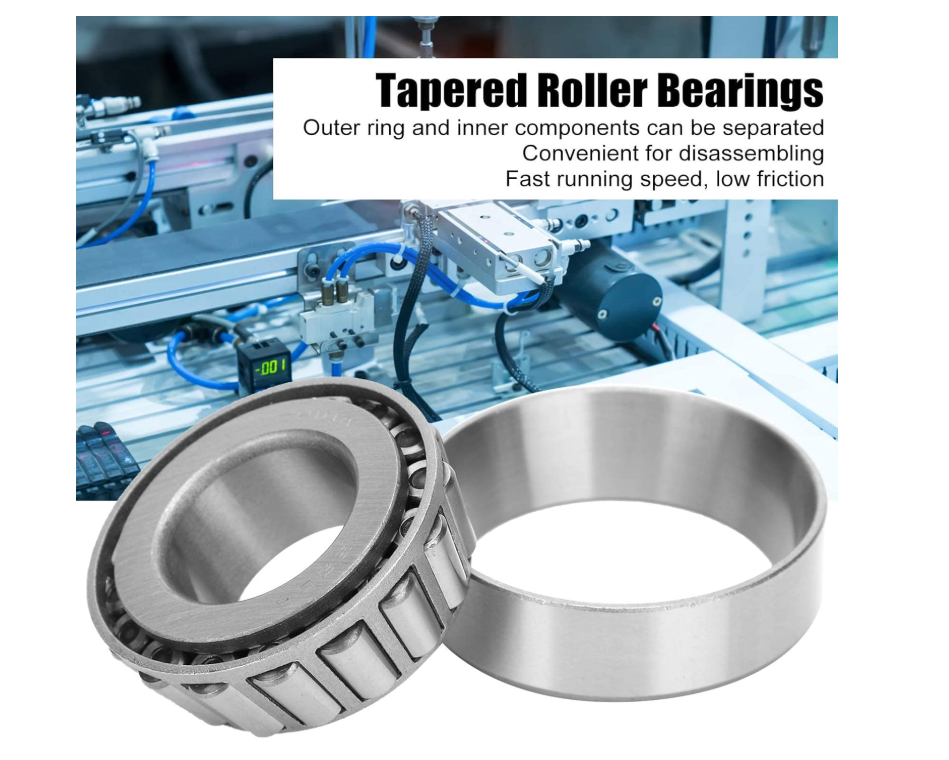4Pcs High Speed Tapered Roller Bearings 25Mm Axles Trailer Wheel Hub Bearings Ki