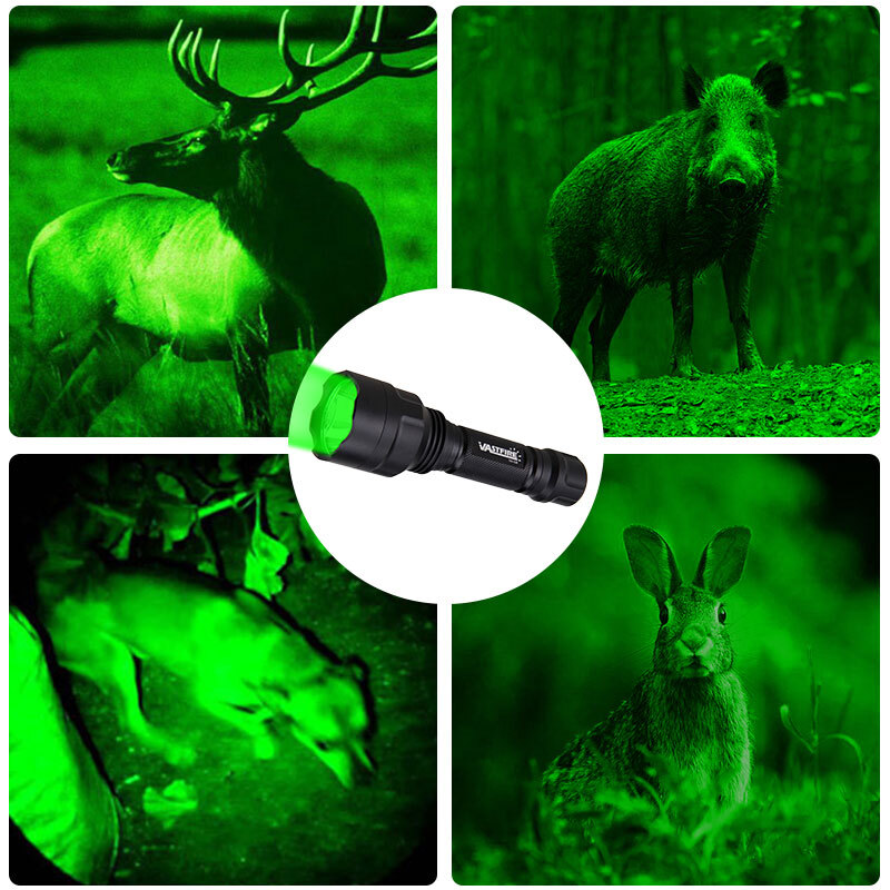800 Yards Green Light LED Flashlight Torch Rifle Hunting Scope Mount Weapon Lamp