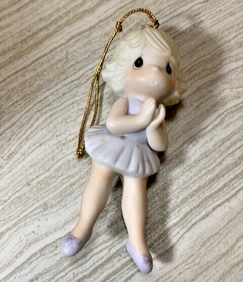 Precious Moments 1986 Lord Keep Me on My Toes Ballerina Ornament #102423