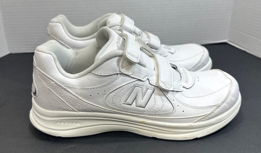 Men’s New Balance 577 Abzorb Walking Shoes White No Tie Size 9