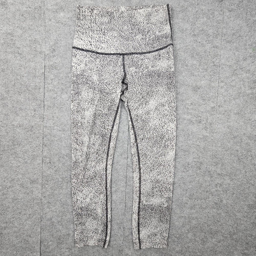Lululemon Womens High Rise Yoga Leggings Size 6 Wunder Under Knit Athletic