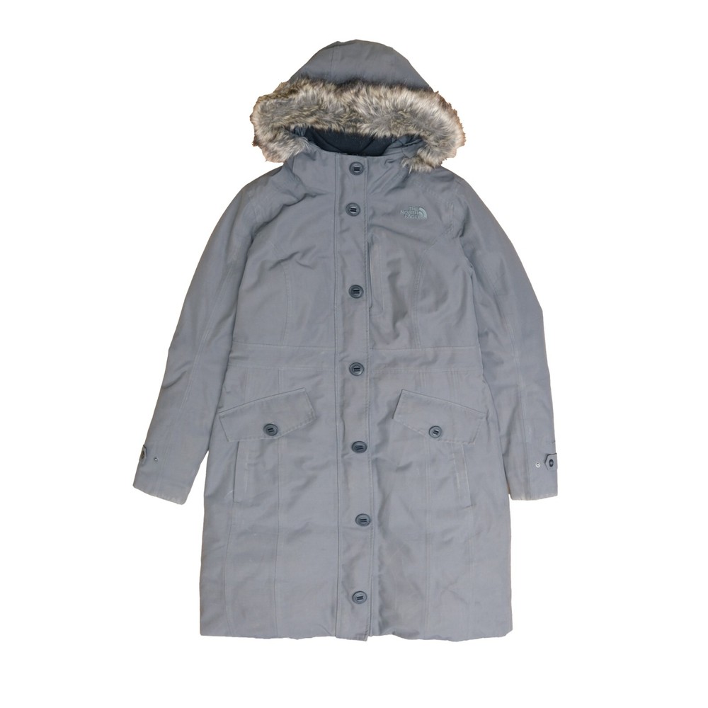 The North Face Hyvent Insulated Parka Coat for Women in Small Gray