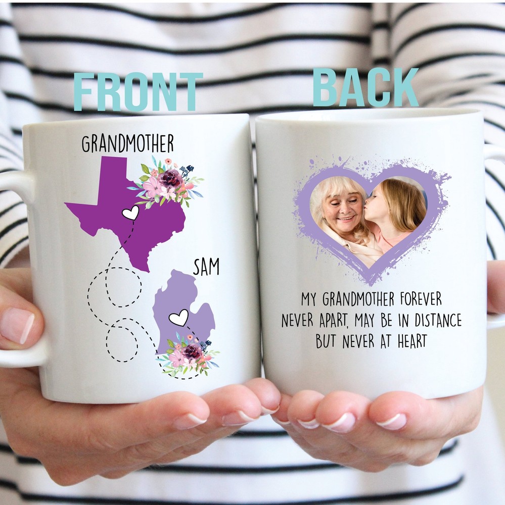 Long Distance Gift For Grandmother Grandmother Gift State To State Mug Mothers