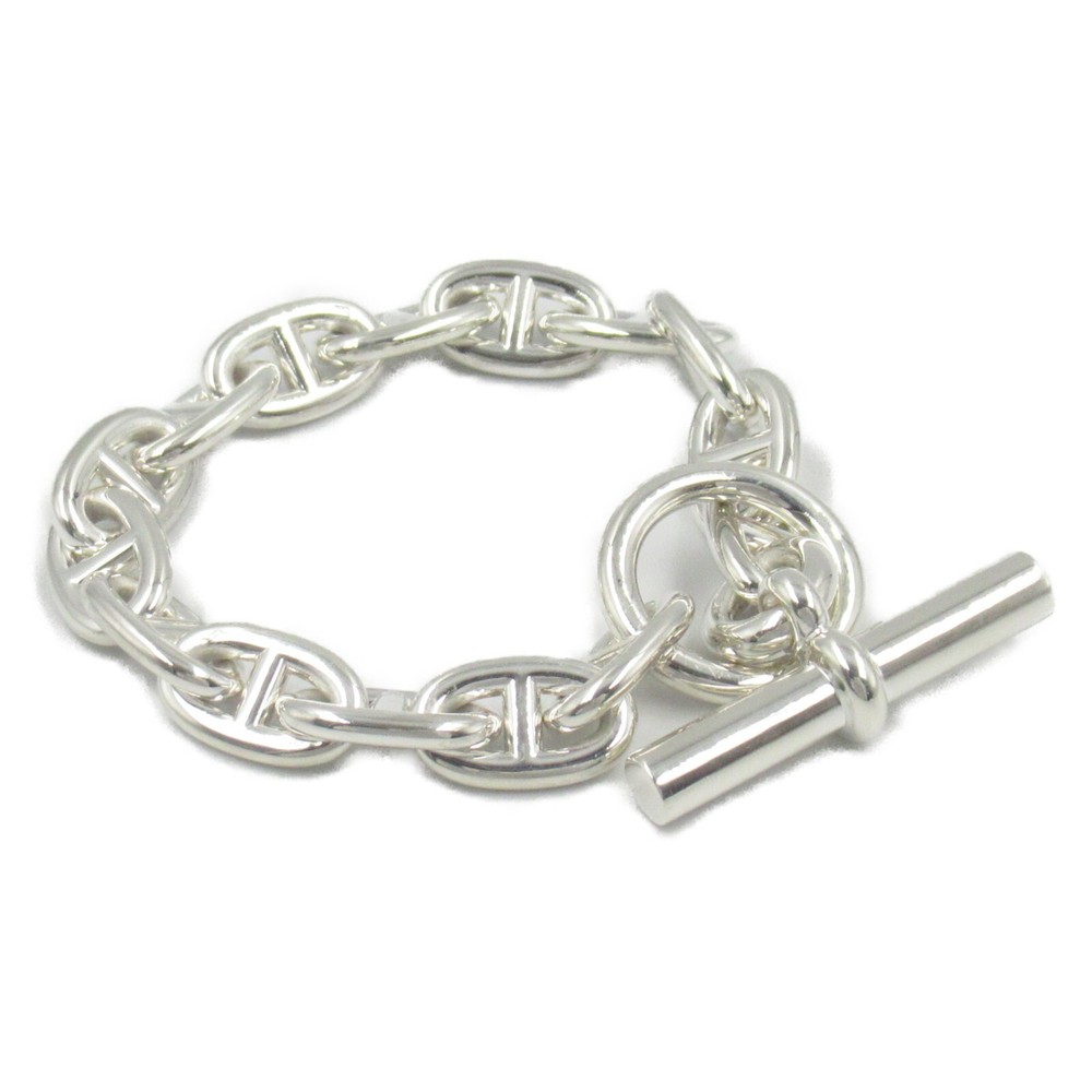 HERMES Chaine d'Ancre MM Silver925 Bracelet 15 Links 16cm Pre-Owned