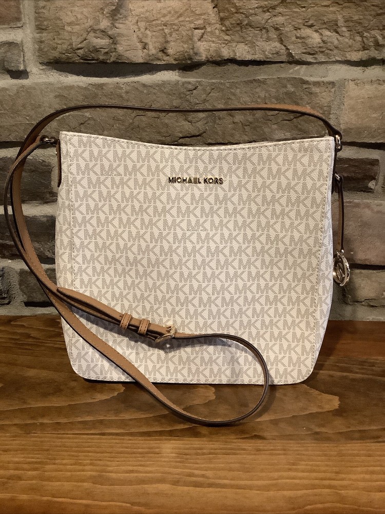 Michael Kors Jet Set Travel Large PVC Messenger Crossbody Bag NWT  