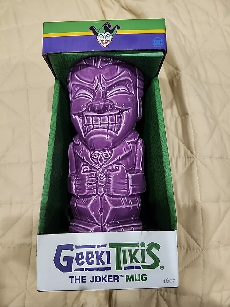 Geeki Tiki DC Joker Tiki Mug NEW IN BOX Batman Purple