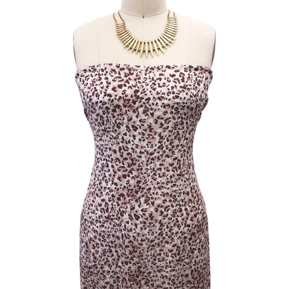 Leopard Print 100% Rayon Crepon Woven Fabric for Apparel No Stretch