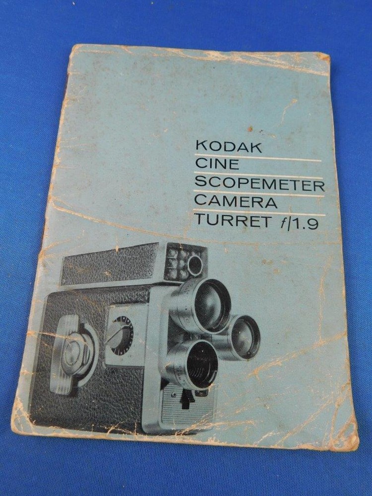 KODAK CINE SCOPEMETER CAMERA TURRET INSTRUCTION USERS GUIDE MANUAL BOOK