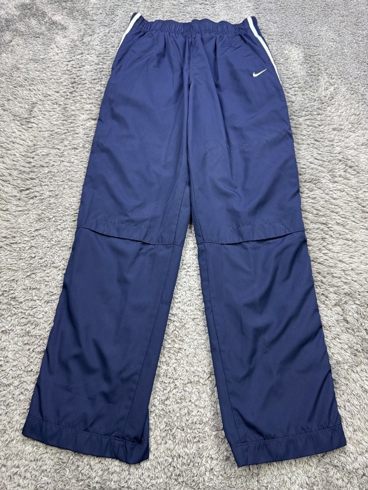 Vintage Nike Navy Blue Lined Tearaway Track Pants Men’s Medium Windbreaker
