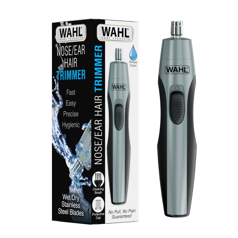 Wahl Battery-Powered Men's Ear & Nose Hair Trimmer Hygienic Design