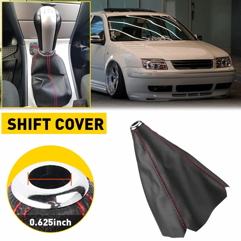 Upgrade Your Ride with Durable PVC Leather Shift Knob Cover for Toyota Ford Honda Audi MT AT Models  