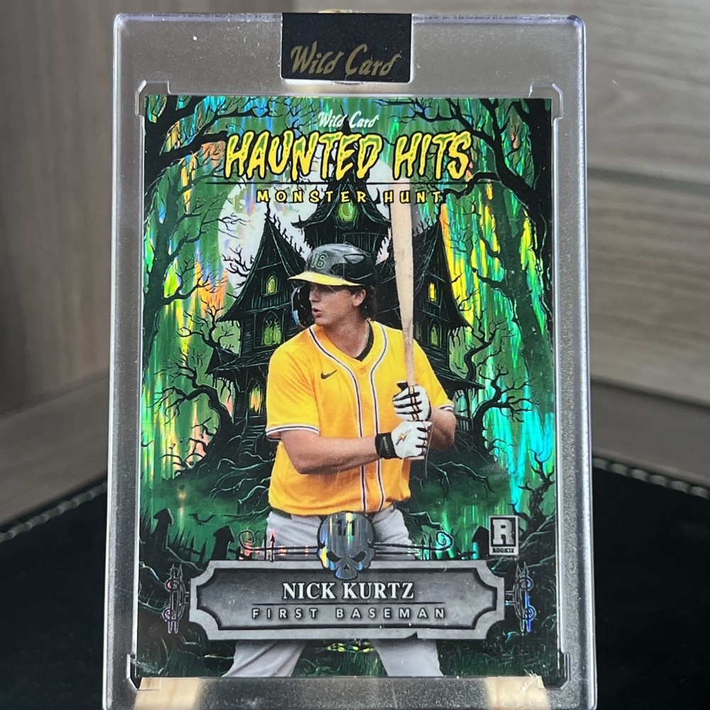 Wild Card Haunted Hits Nick Kurtz ROY Monster Hit Rookie Refractor 1/1