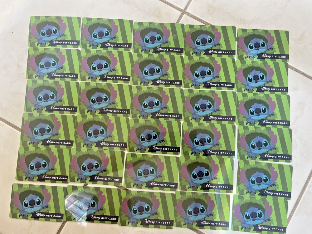 Gift Card - Disney Stitch -LOT of 30 Collectible -No Value-image