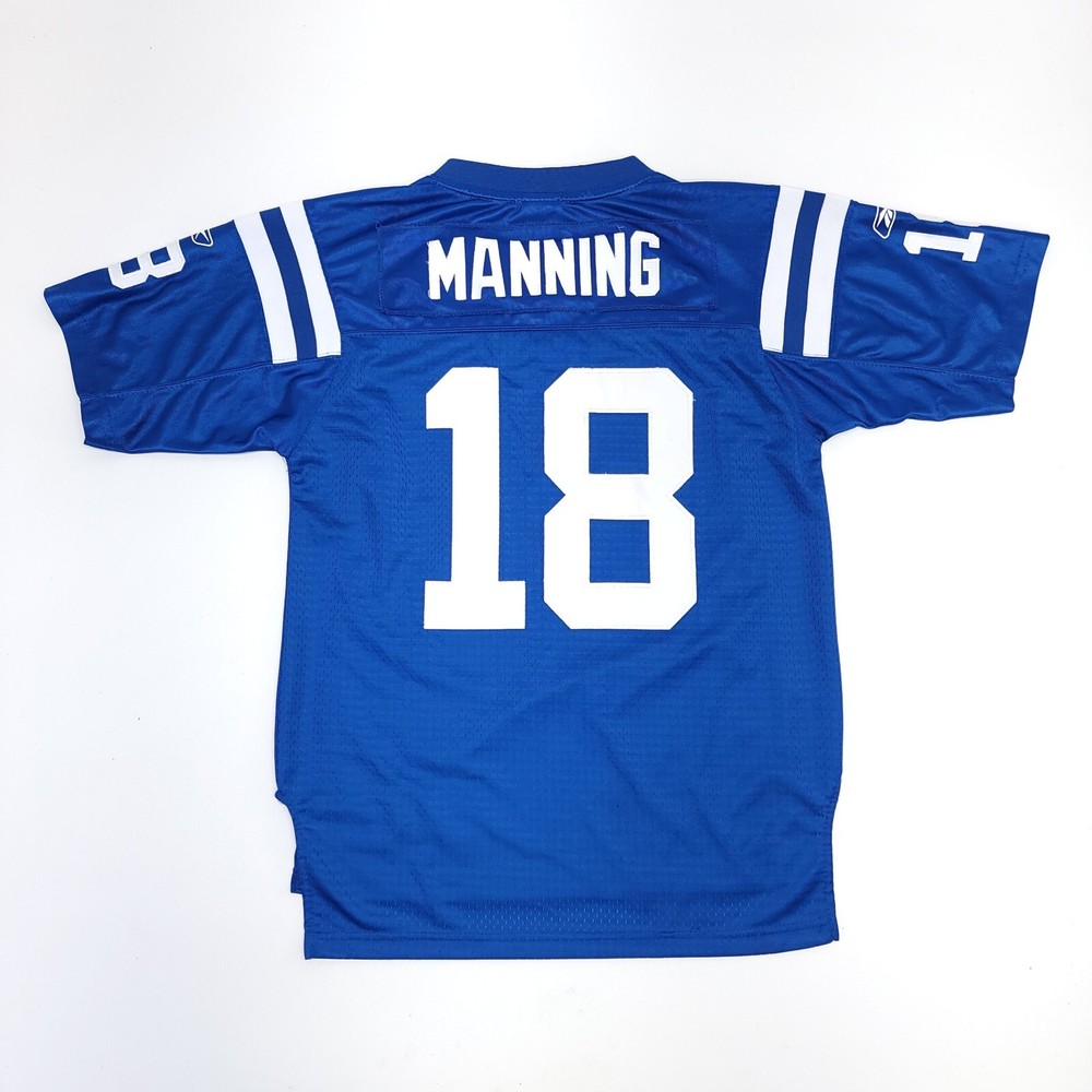 Indianapolis Colts Peyton Manning Reebok NFL Jersey Size Youth L 14-16 Length +2