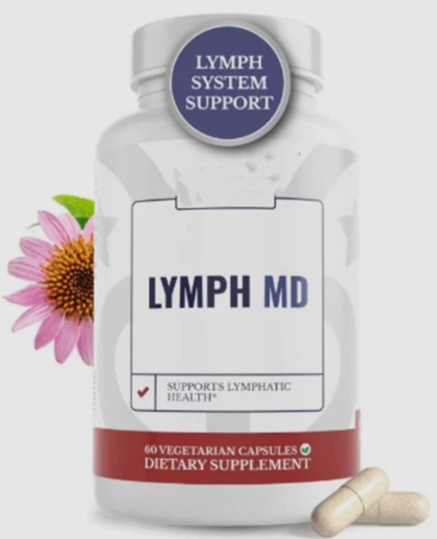 UK Supplement 60 caps Lymph MD Lymphatic System Men Women with 9 Botanicals.