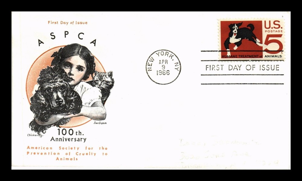 Dr Jim Stamps US Cover Humane Animal Treatment FDC Jackson Cachet Addressed