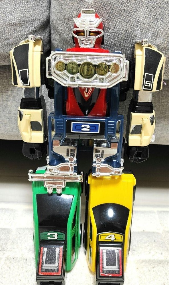 Power Rangers TURBO Carranger DX RV ROBO Turbo Megazord Bandai Free shipping JPN