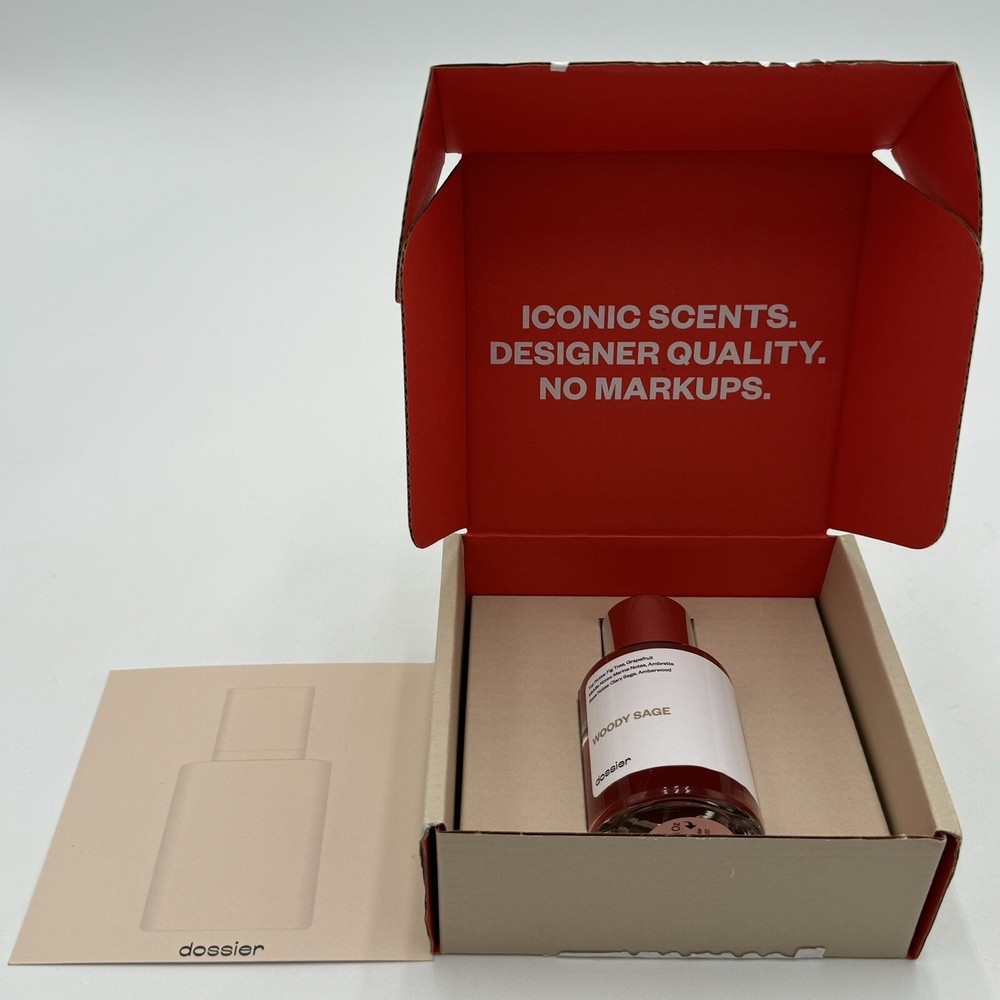 Dossier Woody Sage Eau De Parfum 50ml 1.7oz Vegan Perfume for Women - Brand New