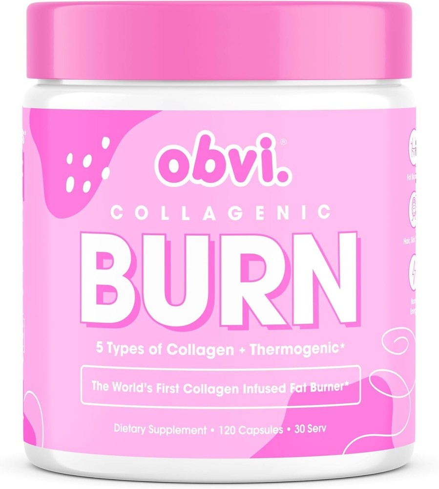 Obvi Collagenic Burn | Supports Metabolism, Energy, Focus | Collagen-Infused ...