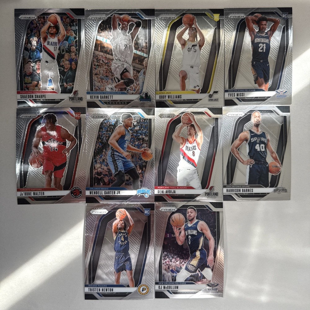 2024 - 2025 | Panini Prizm | Lot of 10 Cards | Basketball | Rookie & Regular