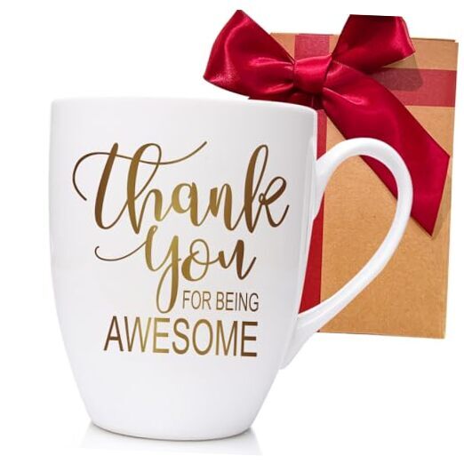 Thank You for Being Awesome Mug Appreciation Gift for Women Men, Thank You