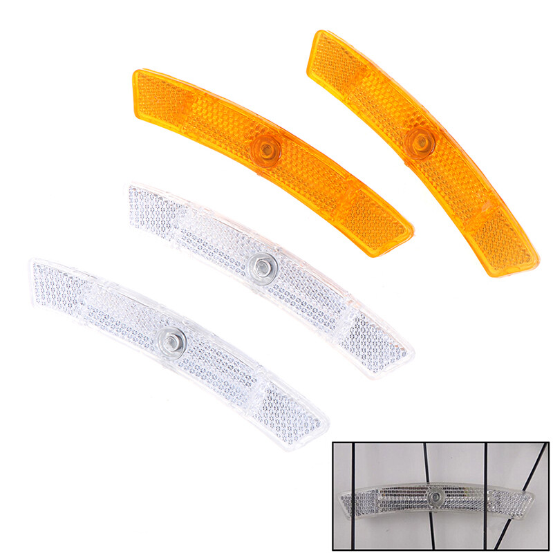 2pcs Bike Wheel Reflectors for Enhanced Night Safety and Visibility  