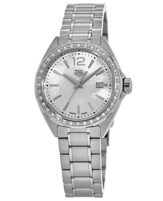 New Tag Heuer Formula 1 Quartz White Mother of Women's Watch WBJ141A.BA0664