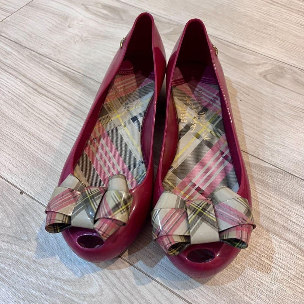 Vivienne Westwood Women 6.5US Melissa Red Women Designer Shoes Limited Edition R