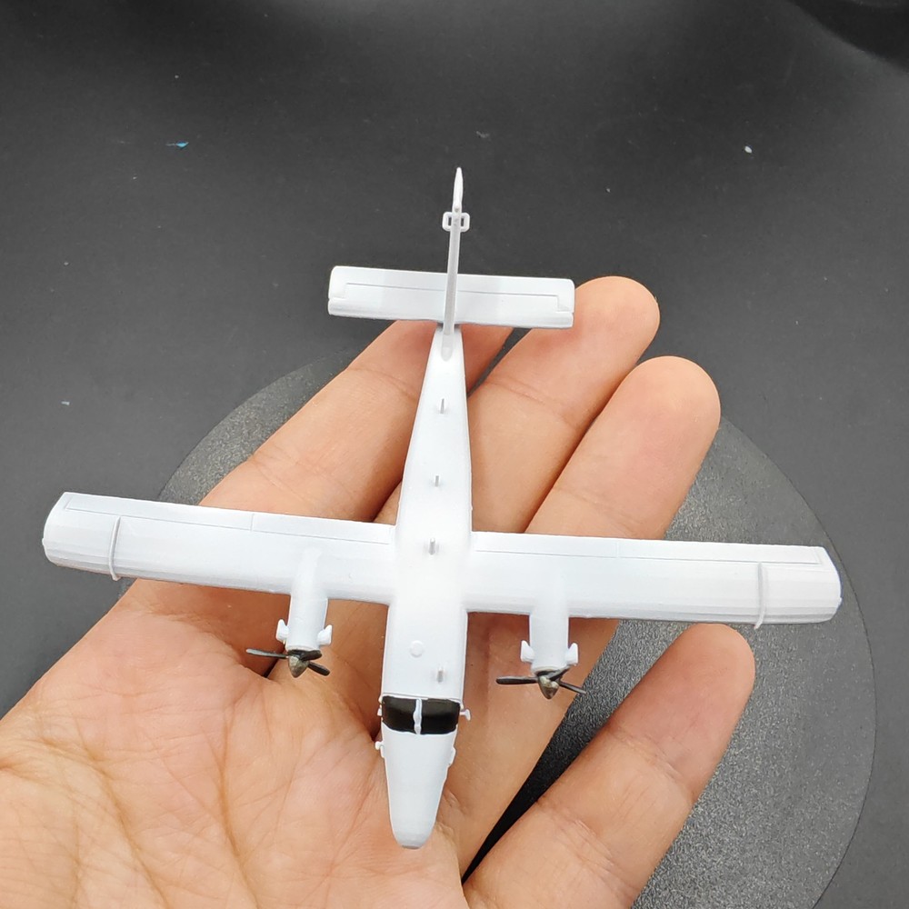 3D printed 1/200 Canadian DHC-6 Twin Otter transport aircraft