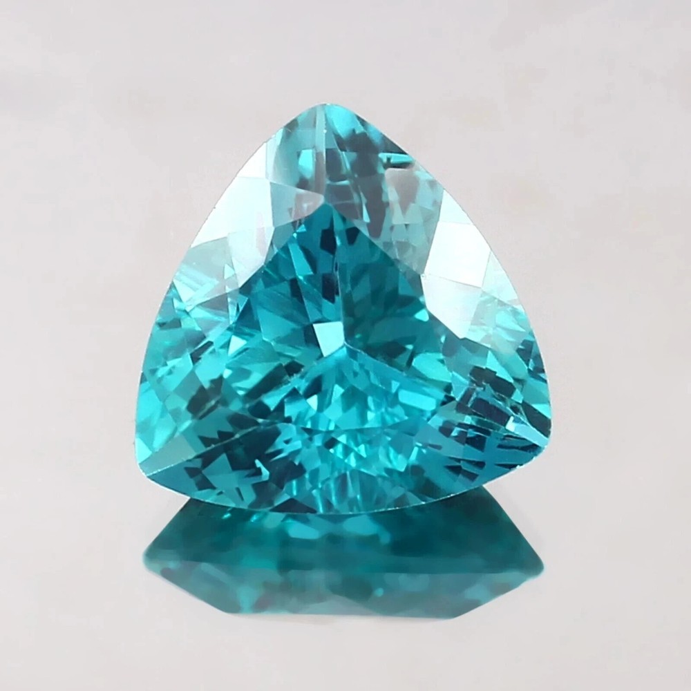 Natural AAA 10+ Ct Brazil Green Paraiba Tourmaline Loose Trillion Gem