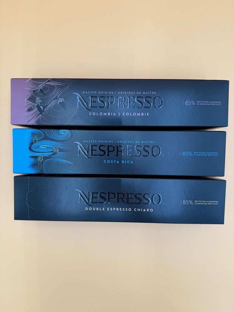 Nespresso Vertuo Colombia Costa Rica Double Chiaro 30-Count Variety Pack