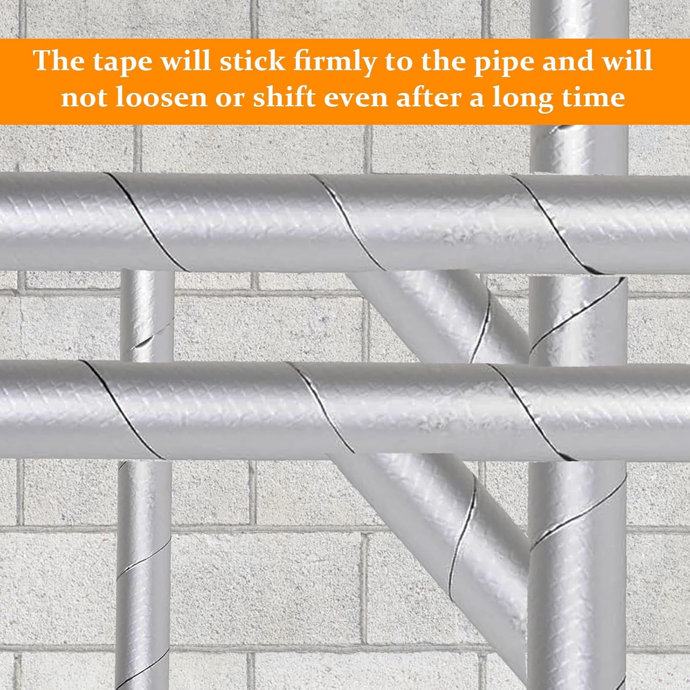 2 PCS 33Ft Foam Pipe Insulation Wrap Waterproof Self-Adhesive Tape for Protection