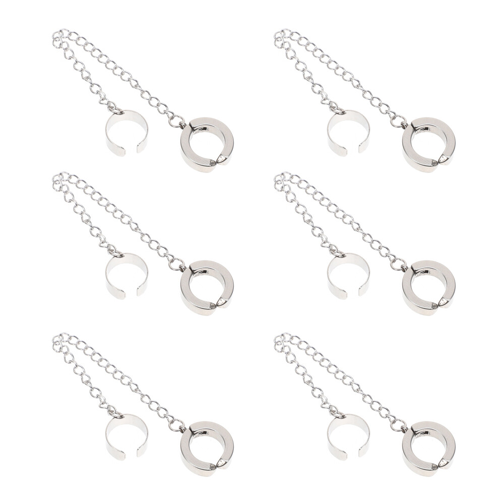 6Pcs Ear Cuff Wrap Chain Earring Ear Cuff Non Piercing Earrings Cuff Set