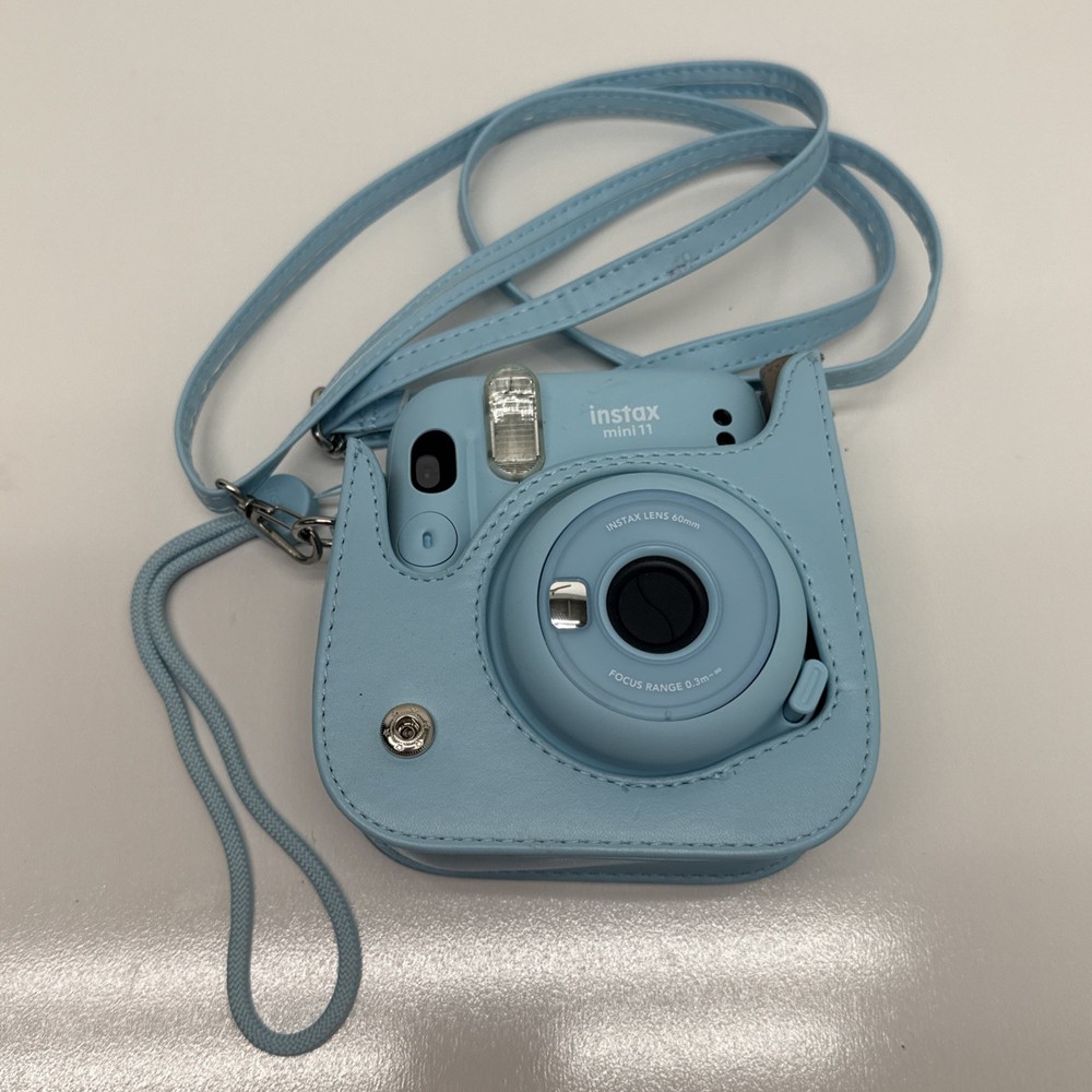 Fujifilm Instax Mini 11 Instant Film Camera Blue W/ Case