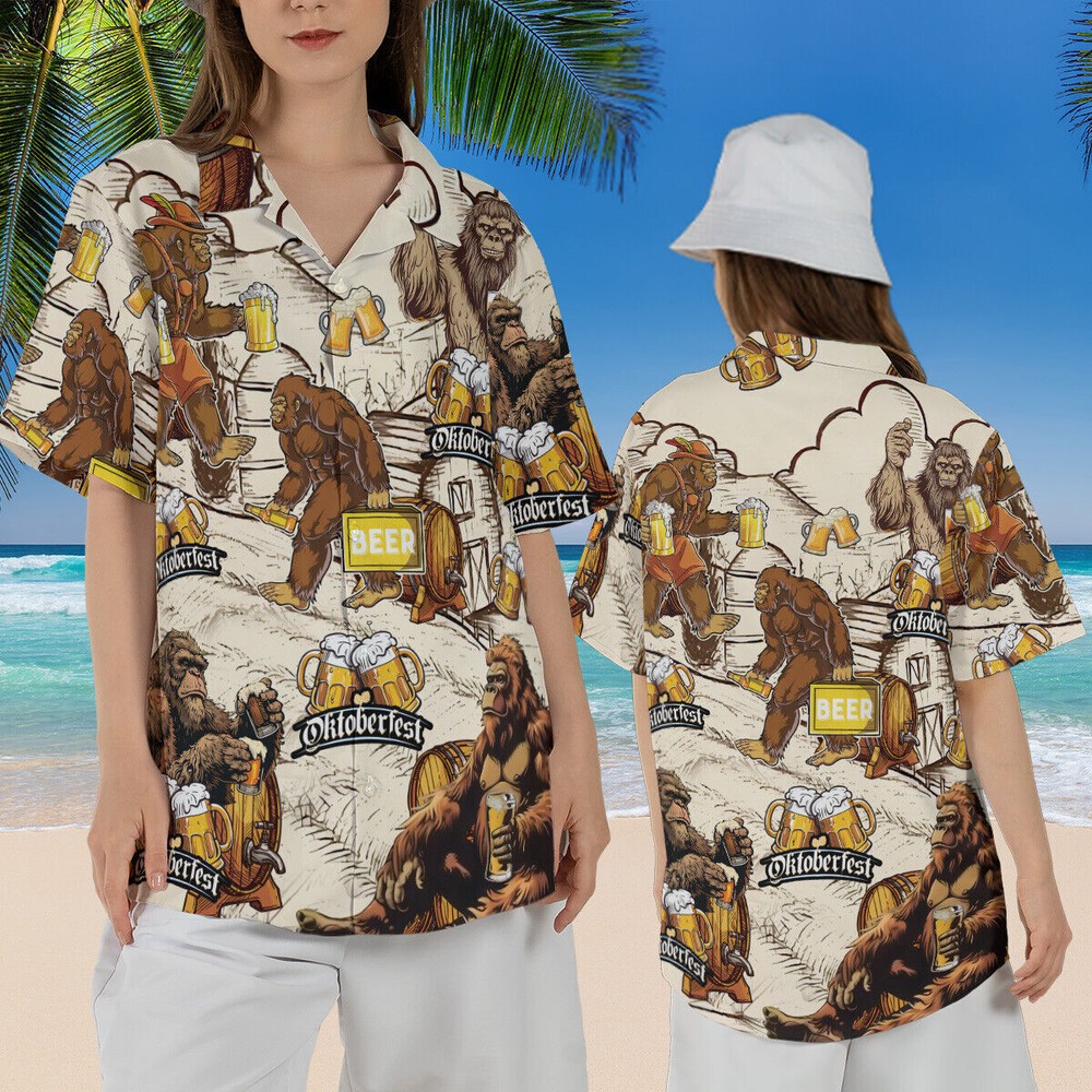 Octoberfest Drinking Beer Summer 3d Hawaiian Shirts For MenDrinking Lovers Gift