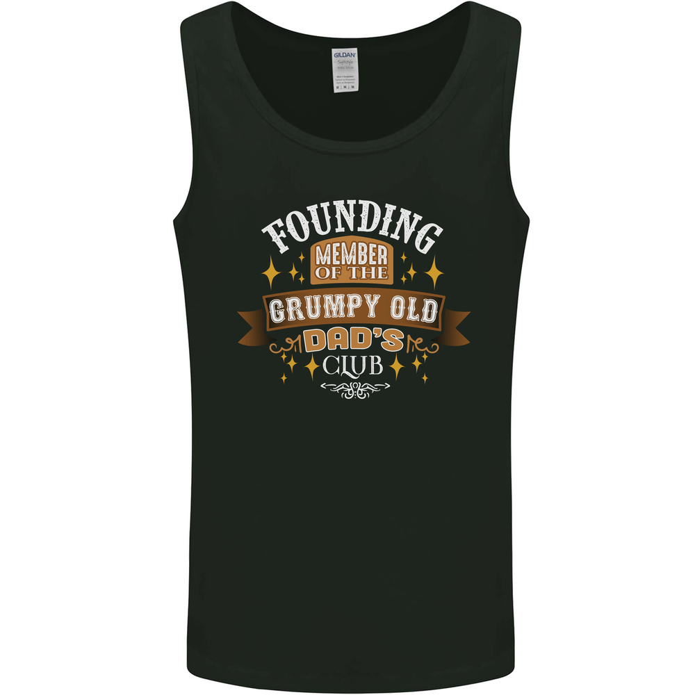Fathers Day Grumpy Old Dads Club Funny Mens Vest Tank Top-image