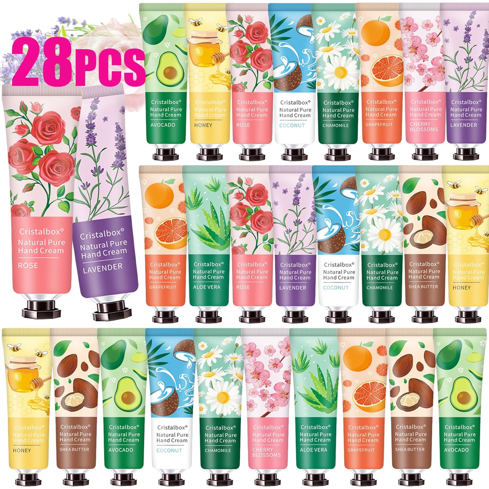28-Pack Moisturizing Hand Cream Set – Perfect Gift for Mom, Teachers & Loved Ones