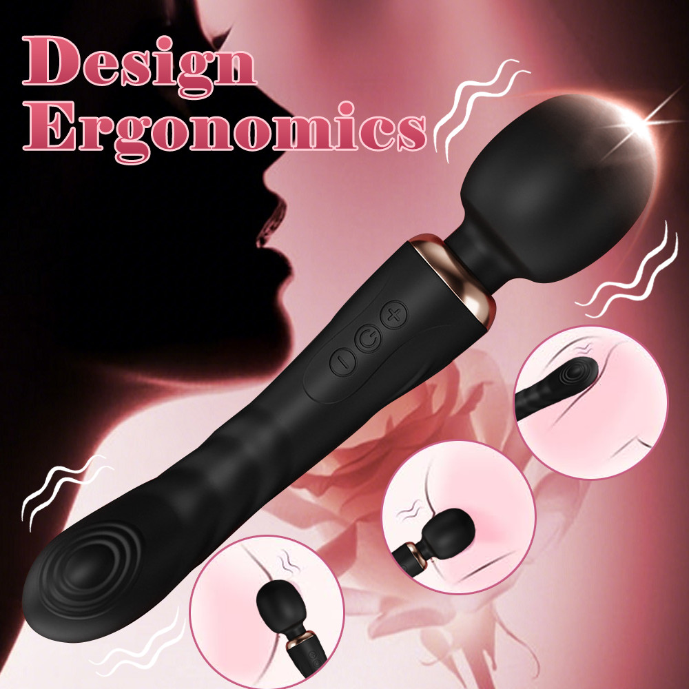 Discreet Women's Wand: 10 Modes Vibrating Wand, Rechargeable Massager for Women