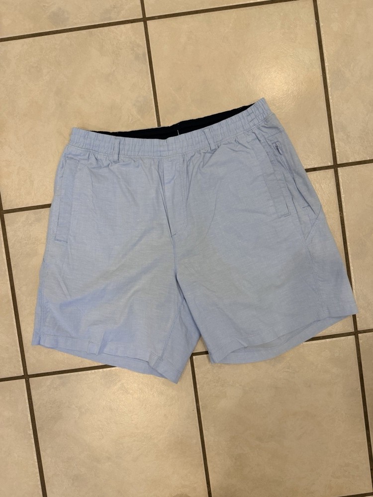 BIRDDOGS Men’s Classic Boom Blue Elastic Pocket Performance Shorts Sz XL