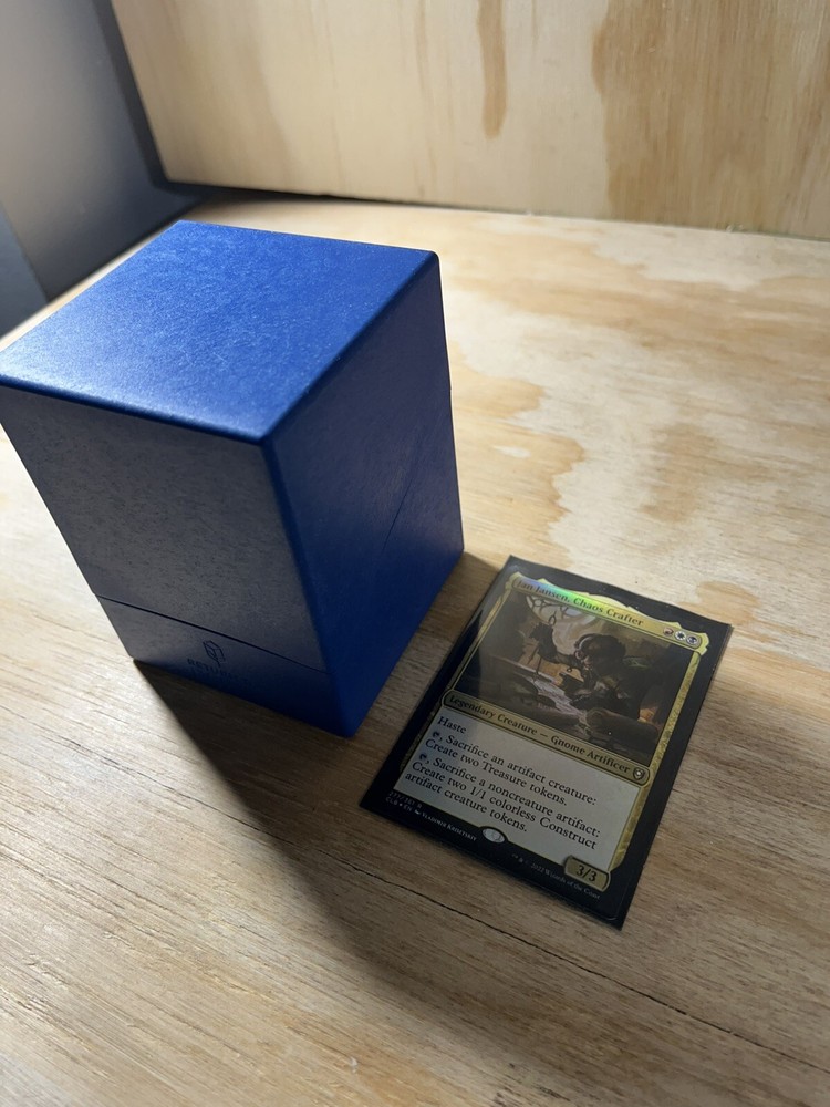 MTG Jan Jansen Chaos Crafter Commander Deck with Deck Box and Sleeves