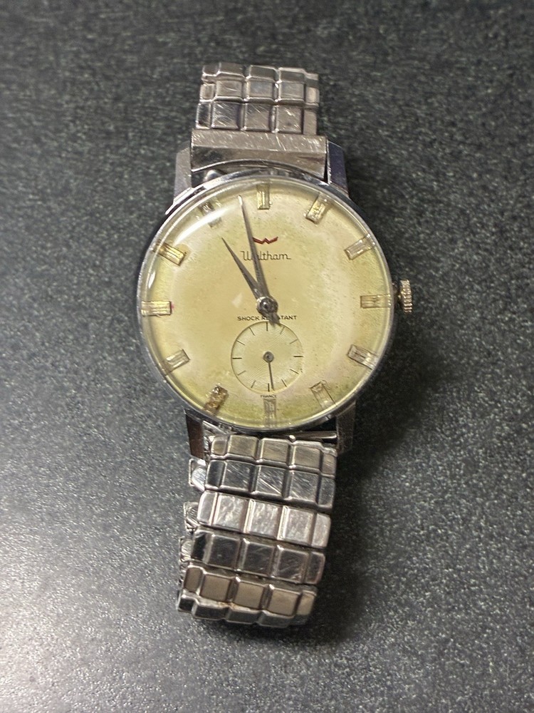 Waltham Men's Vintage Wristwatch Manual Wind Serviced Oiled Run Great Condition