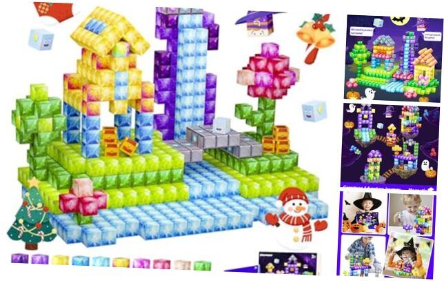 Magnetic Jewel Adventures Building Blocks with Gemstone Cubes
