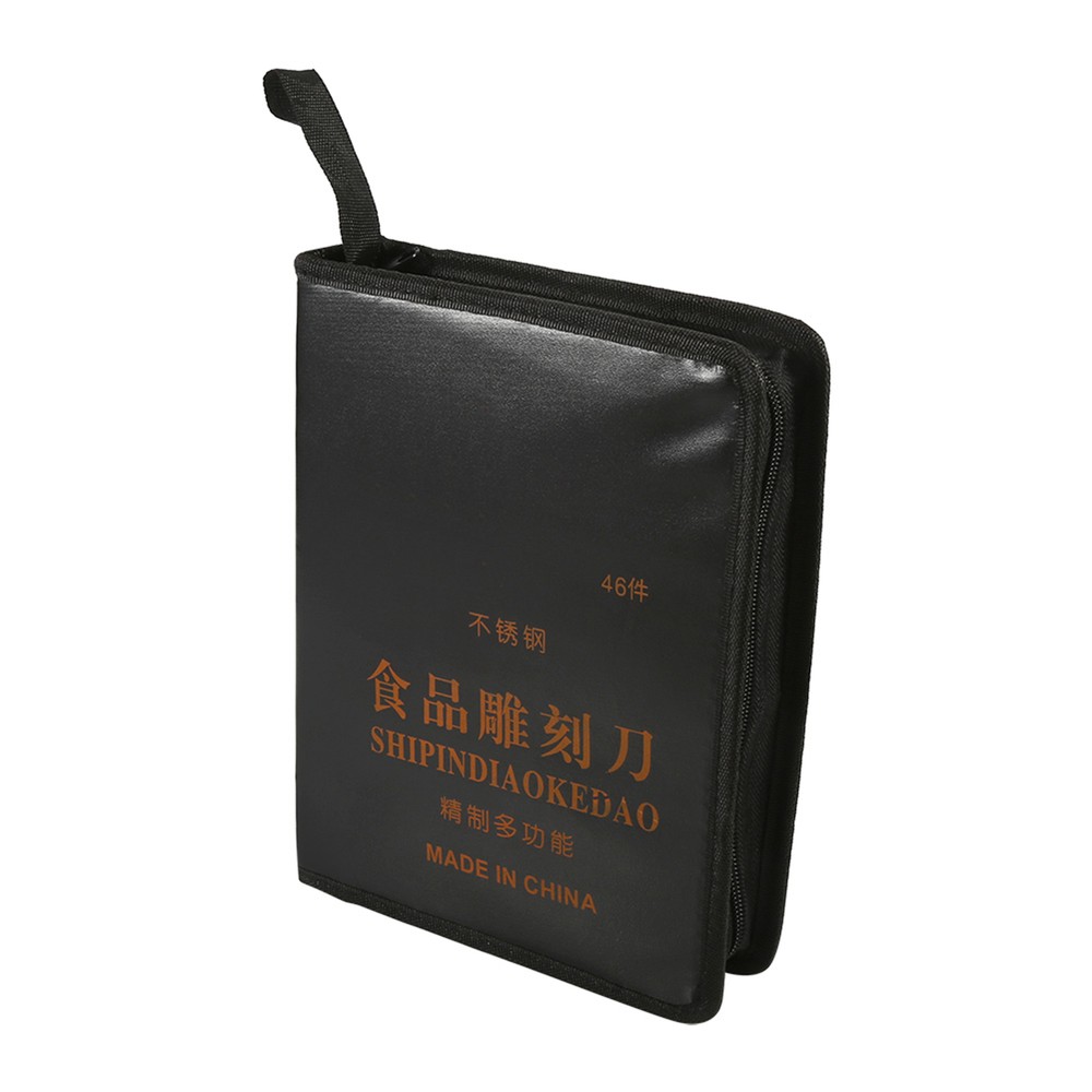 Carving Kit -1 Set 46Pcs Carving Tools Kit Portable Vegetable Fruit Food Chisel