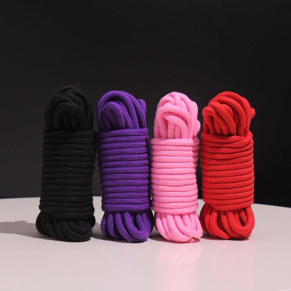 10m Soft Bondage Cotton Rope Bondage Restraint Kit Body Binding Slave Roleplay