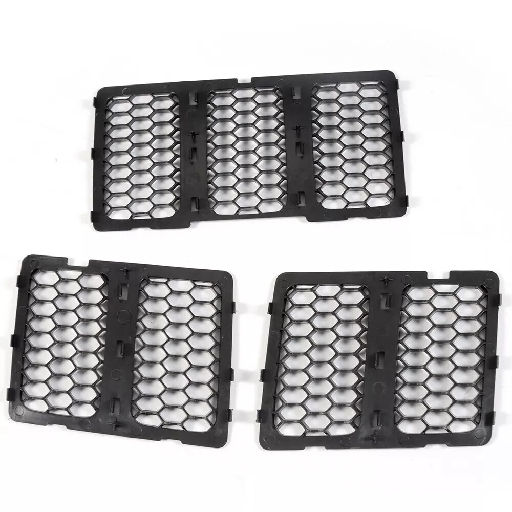 Front Honeycomb Matte Mesh Grille Insert Cover For 2014-2016 Jeep Grand Cherokee